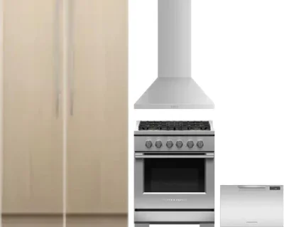 5 Piece Package Includes Refrigerator, Freezer, Range, Hood And Dishwasher